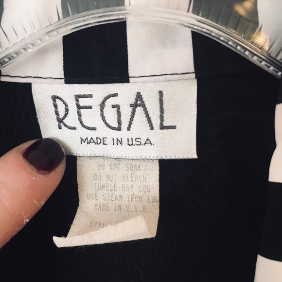 🍿VTG 80s abstract print blouse - Picture 4 of 12